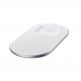 Baseus Simple 2in1 Wireless Charger - двойна поставка (пад) с Fast Charge технология за безжично зареждане за Qi съвместими устройства и Apple Airpods (бял) 2