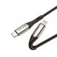 Baseus Horizontal USB-C to Lightning Cable - USB-C към Lightning кабел за Apple устройства с Lightning порт (200 см) (червен) 2