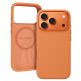 Силиконов (TPU) калъф с MagSafe за iPhone 17 Pro Max - Liavec Silk Shield Case (оранжев)