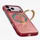 Удароустойчив хибриден кейс с MagSafe за iPhone 17 Pro - Torras Ostand Q3 Air World Cup Limited Edition MagSafe Case (червен-зелен) 6