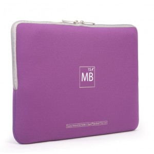 Tucano Second Skin Folder - неопренов калъф за MacBook Pro 15.4 инча (лилав)