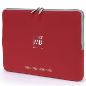 Tucano Second Skin Folder - неопренов калъф за MacBook Pro 15.4 инча (червен)