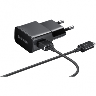 Samsung Travel 2А Charger ETA-U90EBE - захранване с USB изход и MicroUSB кабел за Samsung мобилни устройства (черен) (bulk)
