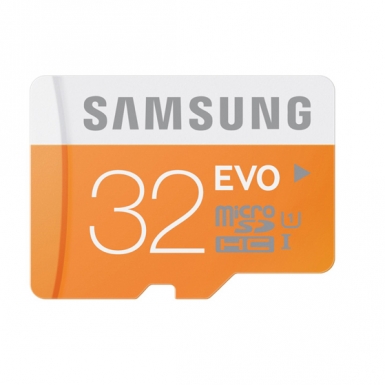 Samsung MicroSDHC 32GB EVO UHS-I Memory Card - microSDHC памет със SD адаптер за Samsung устройства (клас 10)