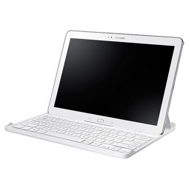 Samsung Bluetooth Keyboard Cover - кейс, клавиатура и стойка за Samsung Galaxy Pro/Note 12.2 (бял)