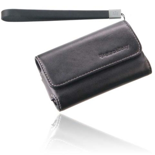 BlackBerry Leather Case - кожен калъф за BlackBerry 9000 Bold, 8520 Curve, 9300 Curve, 9700 Bold, 9780 Bold, 9800 Torch и др. (черен)