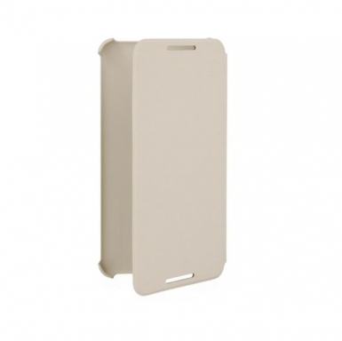 HTC Flip Case HC V950 - оригинален кожен кейс за HTC Desire 816 (бял-кремав)