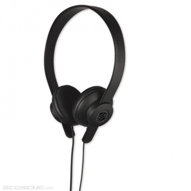 Scosche lobeDOPE Burnt Coal - слушалки с микрофон и управление на звука за iPhone и мобилни устройства (черен)