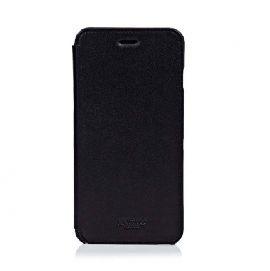 Knomo Leather Folio Case - флип кожен (естествена кожа) калъф за iPhone 6 Plus, iPhone 6S Plus (черен)