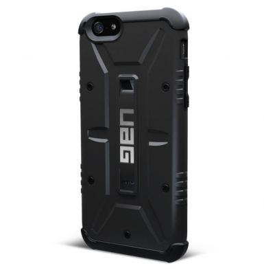 Urban Armor Gear Scout - удароустойчив хибриден кейс + HD покритие за iPhone 6 Plus, iPhone 6S Plus (черен)