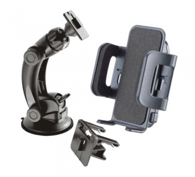 Universal Car Holder WSM-11L Type 13 - универсална поставка за стъклото и вентилацията на кола за мобилни телефони (черна)