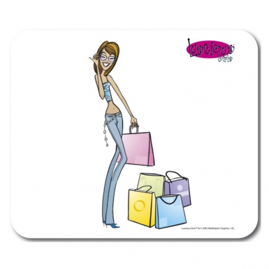Allsop Shopping Girl Mousepad - неопренова подложка за мишка