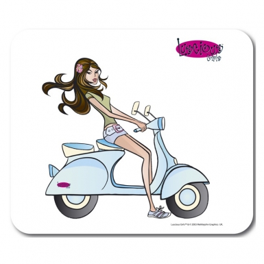 Allsop Scooter Girl Mousepad - неопренова подложка за мишка