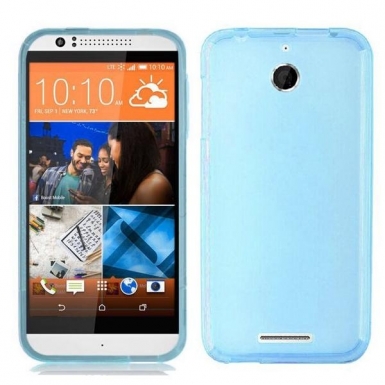 Ultra-Slim Case - тънък силиконов (TPU) калъф (0.3 mm) за HTC Desire 510 (син)