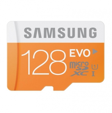 Samsung MicroSDXC 128GB EVO UHS-I Memory Card - MicroSDXC памет за Samsung устройства (клас 10)