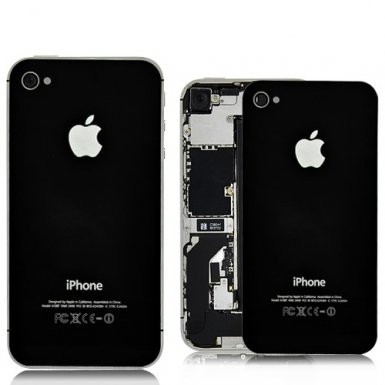 Apple iPhone 4S Backcover - оригинален заден капак за iPhone 4S (черен) 