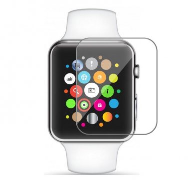 TIPX Tempered Glass Protector - калено стъклено защитно покритие за дисплея на Apple Watch 42mm (прозрачен)