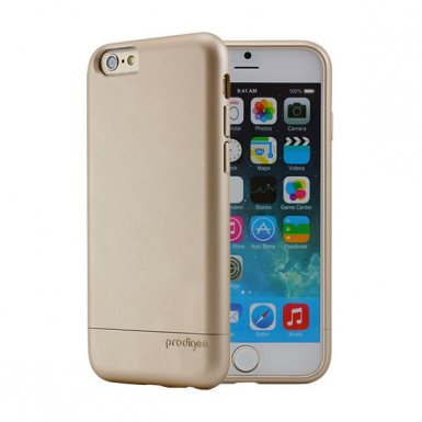 Prodigee Sleek Slider Case - поликарбонатов слайдер кейс и покритие за дисплея за iPhone 6 Plus, iPhone 6S Plus (златист)