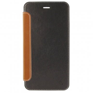 4smarts NOORD Book - кожен кейс с прозрачна задна част за iPhone 6 Plus, iPhone 6S Plus (черен)