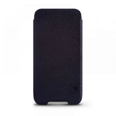 Beyzacases New Zero - кожен калъф (естествена кожа, ръчна изработка) за iPhone XS Max, iPhone 8 Plus, iPhone 7 Plus, iPhone 6 Plus, iPhone 6S Plus (черен)