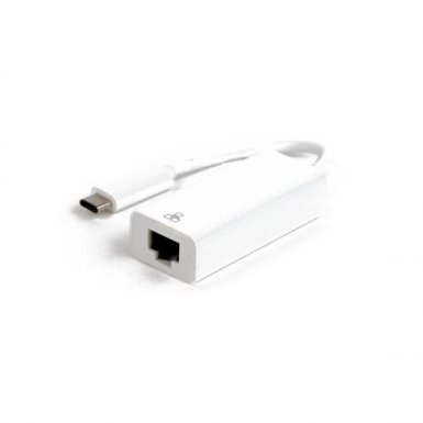 LMP USB-C to Gigabit Ethernet Adapter - Ethernet адаптер за MacBook 12 и компютри с USB-C (бял)