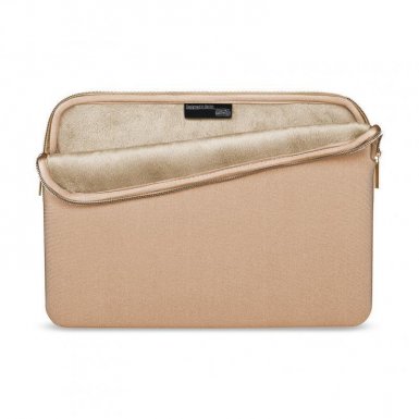 Artwizz Neoprene Sleeve - неопренов калъф с цип за MacBook Air 13, Pro 13, Pro Retina 13 и преносими компютри до 13 инча (златист)