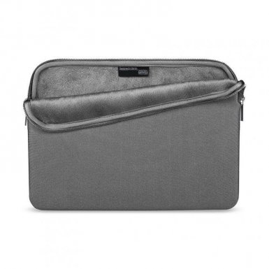 Artwizz Neoprene Sleeve - неопренов калъф с цип за MacBook Air 13, Pro 13, Pro Retina 13 и преносими компютри до 13 инча (сив)