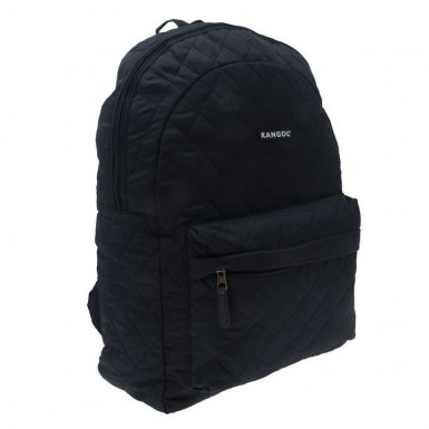 Kangol Quilted Backpack - полиестерна раница за преносими компютри до 15.6 инча (черна)