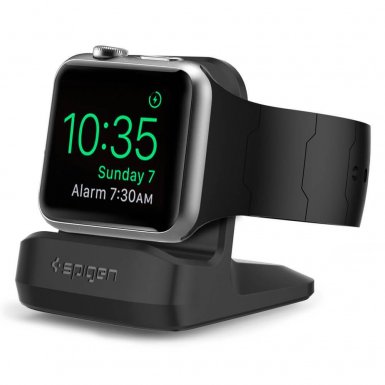 Spigen Watch Stand S350 - стабилна поставка за Apple Watch (всички модели) (черен)