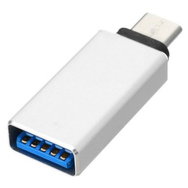 USB-C 3.1 Male to USB-A 3.0 Female OTG Adapter - USB адаптер за MacBook 12 и устройства с USB-C порт (сребрист)