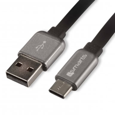 4smarts C-Cord USB-A 2.0 to USB-C Cable USB Data Cable - кабел USB-A към USB-C за MacBook 12 и устройства с USB-C порт (черен)