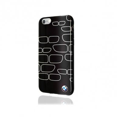 BMW TPU Case - оригинален силиконов (TPU) калъф за iPhone 6, iPhone 6S (черен)