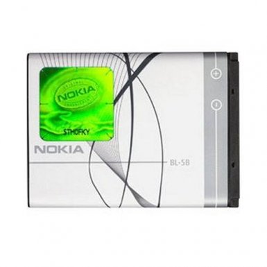 Nokia Battery BL-5B - оригинална батерия за Nokia 5300, 3220, 3230, 5140, 5500, 6020, 6021, 6060, 6070, 7260, 7360, N80, N90, 5200 и 6080 (bulk)