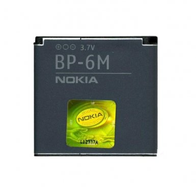Nokia Battery BP-6M - оригинална батерия за Nokia 9300i, 9300, 6280, 6233, 6234, 3250, N73, N93 (bulk)