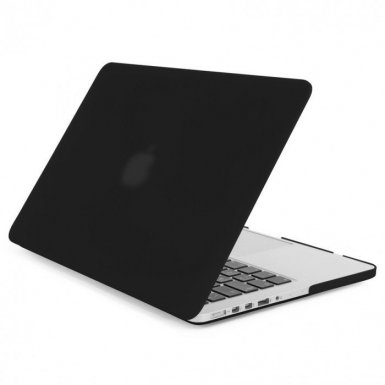 Tucano Nido Hard Shell Case - матиран предпазен кейс за MacBook Pro 15 Retina Display (черен-прозрачен)
