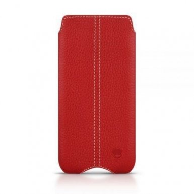 Beyzacases Zero - кожен калъф (естествена кожа, ръчна изработка) за Samsung Galaxy S6, S6 Edge (червен)