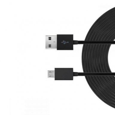 Just Wireless microUSB Charge and Sync Cable - кабел за устройства с microUSB порт (300 см) (черен)