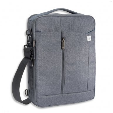 4smarts Cambridge Multimedia Bag - качествена чанта с презрамка за таблети и преносими компютри до 13.3 инча (сив)