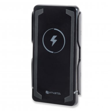 4smarts Hover Wireless Charging Power Bank Qi - външна батерия 6000mAh и поставка (пад) за безжично захранване за QI съвместими устройства (черен)