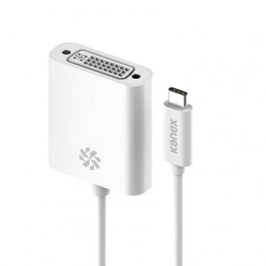 Kanex USB-C to DVI-D Adapter - адаптер за свързване от USB-C към DVI-D