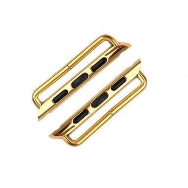 Hoco Apple Watch Band Adapter - алуминиев адаптер за всякакъв тип каишки за Apple Watch 38мм и 40 мм (златист)