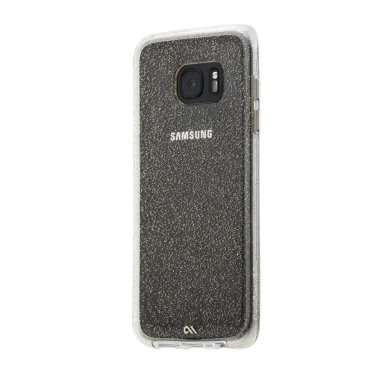 CaseMate Naked Tough Sheer Glam Case - кейс с висока защита за Samsung Galaxy S7 Edge (златист)
