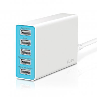 iLuv RockWall5 Portable 5 USB Port Charger - захранване с 5 USB изхода за мобилни телефони и таблети