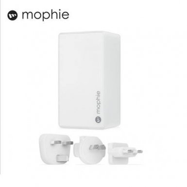 Mophie Dual Wall Charger 4.2A - захранване с 2 USB изхода и microUSB кабел за мобилни телефони и таблети