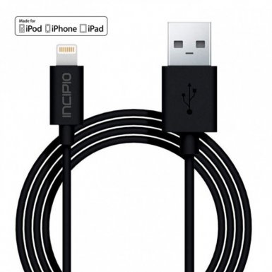Incipio Lightning to USB Cable - Lightning кабел за iPhone, iPad, iPod с Lightning (1 метър)