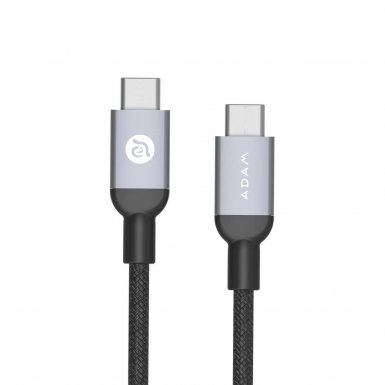Adam Elements CaSa B200 USB-C to USB-C Cable - USB кабел за MacBook 12 и устройства с USB-C порт (200 cm) (тъмносив)