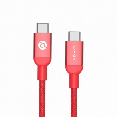 Adam Elements CaSa B200 USB-C to USB-C Cable - USB кабел за MacBook и устройства с USB-C порт (200 cm) (червен)