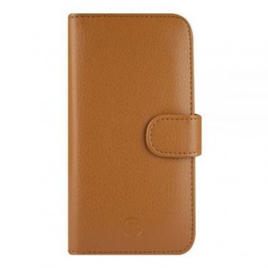 Redneck Prima Folio - кожен калъф, тип портфейл и поставка за Samsung Galaxy S7 (свелокафяв)