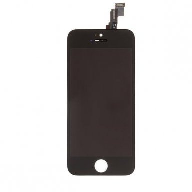 Apple iPhone 5S Display Unit - оригинален резервен дисплей за iPhone 5S (пълен комплект) - черен