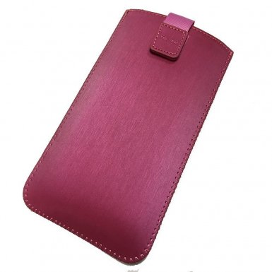 Telone Neo Pouch Size 17 - вертикален кожен калъф, тип джоб с лента за издърпване за iPhone 6 Plus, iPhone 6S Plus, Samsung Galaxy Note 4 и други (розов)